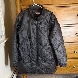 Patagonia Black Quilted Full-Zip Jacket